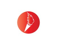 Шаблон логотипа факела иллюстрация вектора Шаблон логотипа факела иллюстрация вектора