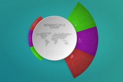 3 шага округлили infographics с 3D объектами, значки плана иллюстрация штока 3 шага округлили infographics с 3D объектами, значки плана иллюстрация штока