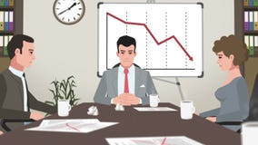 Шарж корпоративный/потерпел неудачу деловая встреча Шарж корпоративный/потерпел неудачу деловая встреча