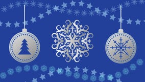 Шарики рождества вектора на предпосылке снежинок 10 eps иллюстрация вектора Шарики рождества вектора на предпосылке снежинок 10 eps иллюстрация вектора