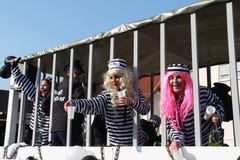 Шествие улицы на немецкой масленице Fastnacht Стоковое Изображение Шествие улицы на немецкой масленице Fastnacht Стоковое Изображение