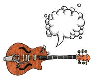 Электрическое guitar-100 иллюстрация штока Электрическое guitar-100 иллюстрация штока