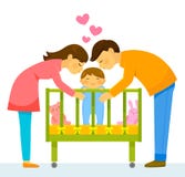 любящие родители иллюстрация штока любящие родители иллюстрация штока