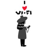 Я люблю плакат Wi-Fi с иллюстрацией вектора женщин бесплатная иллюстрация Я люблю плакат Wi-Fi с иллюстрацией вектора женщин бесплатная иллюстрация