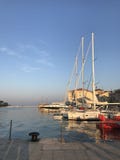 Яхта на пристани стоковые фото Яхта на пристани стоковые фото