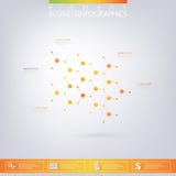 与地方的现代infographic网络模板为 库存例证 与地方的现代infographic网络模板为 库存例证