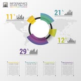 业务设计的抽象圆形统计图表图表 现代infographic模板 也corel凹道例证向量 免版税库存照片 业务设计的抽象圆形统计图表图表 现代infographic模板 也corel凹道例证向量 免版税库存照片