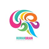 创造性的想法-企业传染媒介商标模板概念例证 抽象人脑五颜六色的标志 灵活使设计光滑 向量例证 创造性的想法-企业传染媒介商标模板概念例证 抽象人脑五颜六色的标志 灵活使设计光滑 向量例证