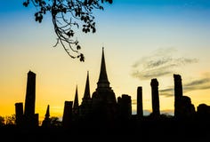 古庙建筑学,在泰国的Wat Phra si sanphet 免版税库存图片 古庙建筑学,在泰国的Wat Phra si sanphet 免版税库存图片