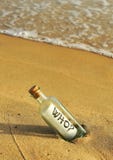 image photo : Message in a bottle, question who