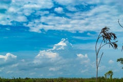  天空的秀丽与云彩的和太阳 图库摄影