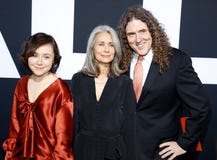 奇怪的Al Yankovic、苏珊娜Yankovic和尼娜Yankovic 库存照片 奇怪的Al Yankovic、苏珊娜Yankovic和尼娜Yankovic 库存照片