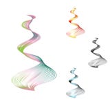 摘要光滑的弯曲的线与明亮的垂直的波浪种族分界线的设计元素技术背景 皇族释放例证 摘要光滑的弯曲的线与明亮的垂直的波浪种族分界线的设计元素技术背景 皇族释放例证