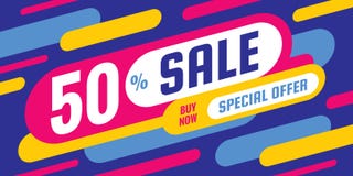 由50%概念水平的横幅传染媒介例证决定的销售折扣 特价优待摘要布局 图形设计海报 皇族释放例证 由50%概念水平的横幅传染媒介例证决定的销售折扣 特价优待摘要布局 图形设计海报 皇族释放例证