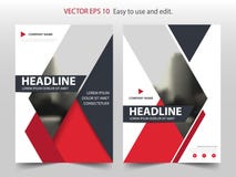 红色抽象三角小册子年终报告设计模板传染媒介 企业飞行物infographic杂志海报 向量例证 红色抽象三角小册子年终报告设计模板传染媒介 企业飞行物infographic杂志海报 向量例证