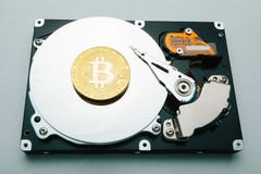 采矿的隐藏潮流bitcoin概念和存贮 皇族释放例证 采矿的隐藏潮流bitcoin概念和存贮 皇族释放例证