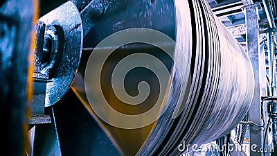 工厂中的旋转罐库存素材用于在工厂加工原材料的旋转涡轮和罐大型钢影视素材 视频包括有大型钢 工厂中的旋转罐