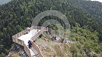 巴拉峡谷卡斯塔莫努火鸡顶的观景台股票视频 视频包括有城市 形成 自然 旅行 森林 投反对票 199748651