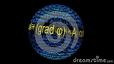 球上的数学公式图影视素材 视频包括有球上的数学公式图
