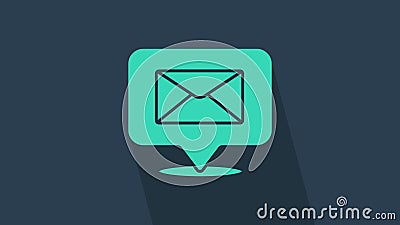 蓝色背景中突显文字艺术图标的青绿色语音泡 消息图标 通信或评论聊天股票视频 视频包括有概念 聊天 蓝色背景中突显文字艺术图标的青绿色语音泡 消息图标 通信或评论聊天股票视频 视频包括有概念 聊天
