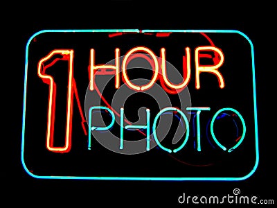 1 Hour Photo Stock Photo