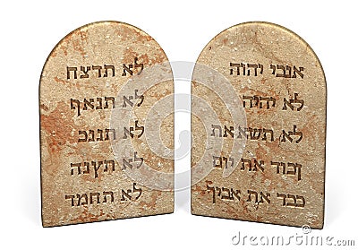 10 commandments Stock Photo