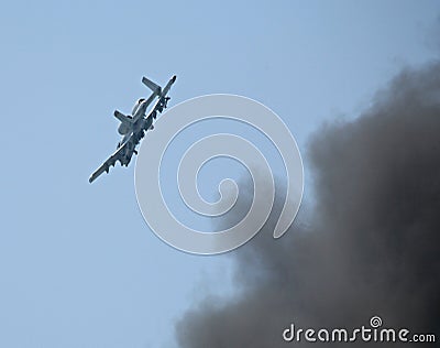 A-10 ground attack aircraft Stock Photo