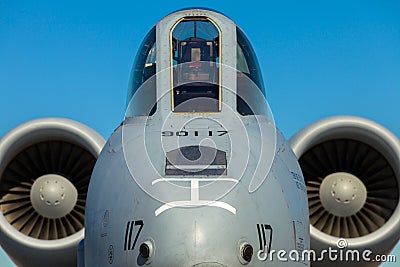 A-10 Thunderbolt jet Editorial Stock Photo