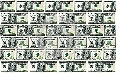 100 dollar bills background Stock Photo