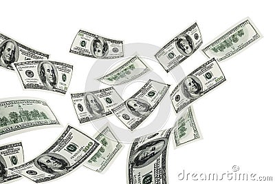 100 dollars Stock Photo