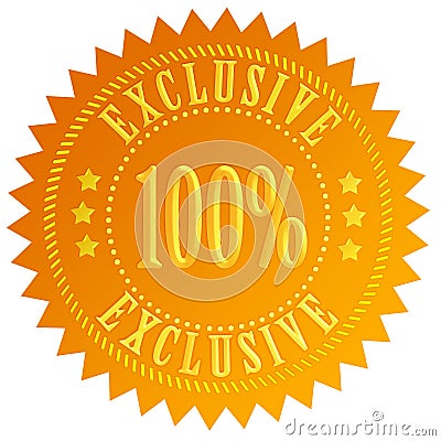 100 exclusive icon Stock Photo