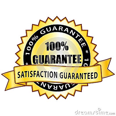 100% guarantee Vector Illustration