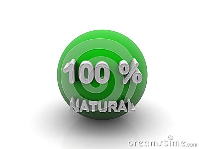 100 percent natural Stock Photo