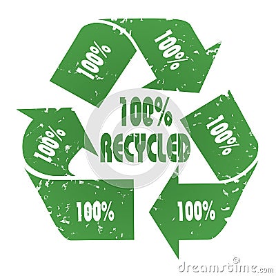100% Recycled Stock Photo
