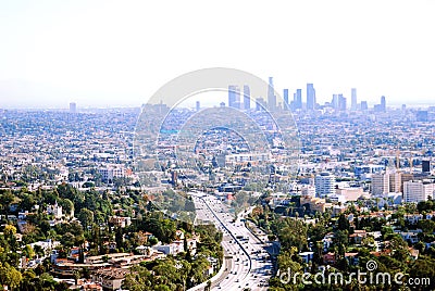 101 Freeway, Hollywood Stock Photo