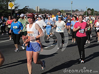 10K Running in Washington D.C. Editorial Stock Photo
