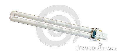 11W fluorescent tube lamp Stock Photo