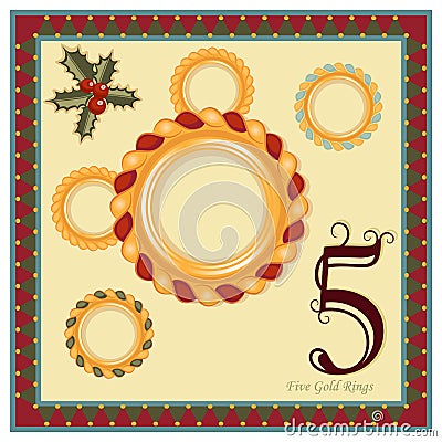 The 12 Days of Christmas Vector Illustration