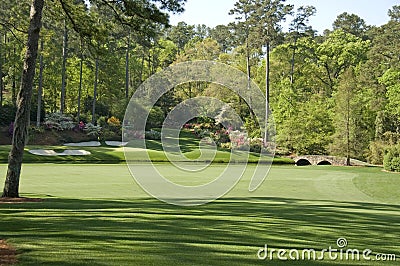 12th hole at golf course Stock Photo