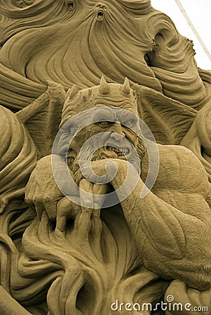 12th International Festival of Sand Sculptures Editorial Stock Photo