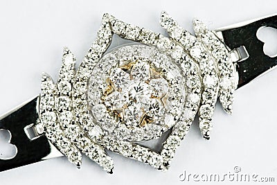 18k gold Diamond Jewelry Stock Photo