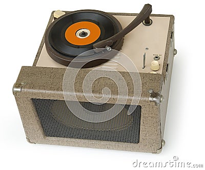 1950s Phonograph Stock Photo