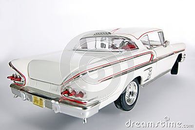1958 Chevrolet Impala metal scale toy car wideangel #2 Stock Photo