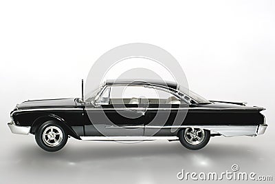 1960 Ford Starliner metal scale toy car sideview Stock Photo