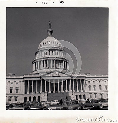 1965 Capital Building, DC Stock Photo
