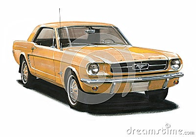 1965 Ford Mustang Coupe Editorial Stock Photo