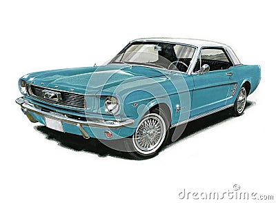 1966 Ford Mustang Editorial Stock Photo