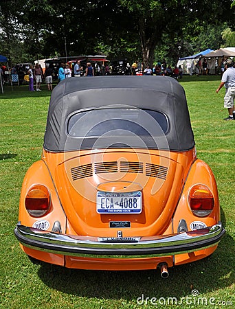 1976 Orange Volkswagen Beetle Editorial Stock Photo