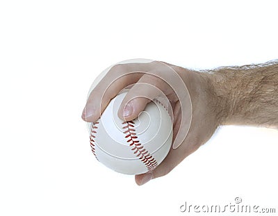 2-Seam Fastball Grip Stock Photo