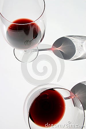 2 wine glasses Stock Photo